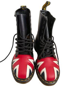 Dr. Martens Limited Edition Union Jack 8-Eye Leather Boots EU36 UK3 US5 Rare
